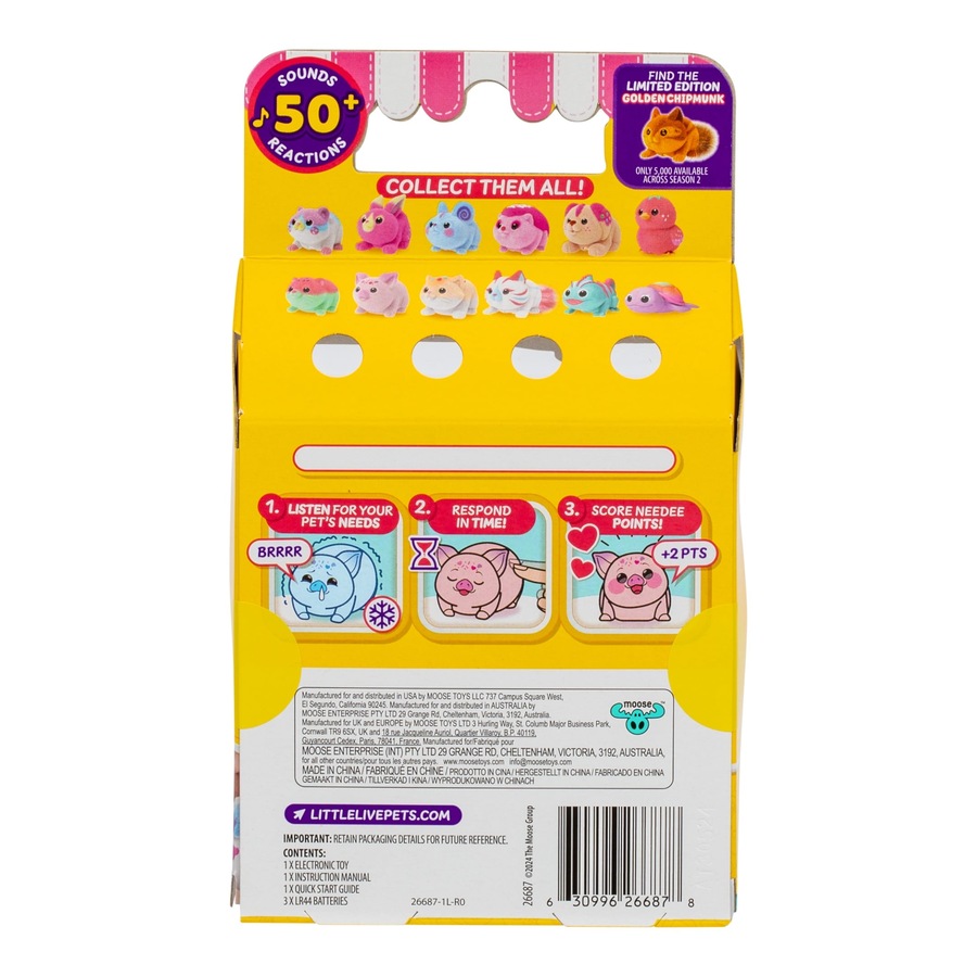 Little Live Pets NeeDees Candy Series Ouchee Hedgehog