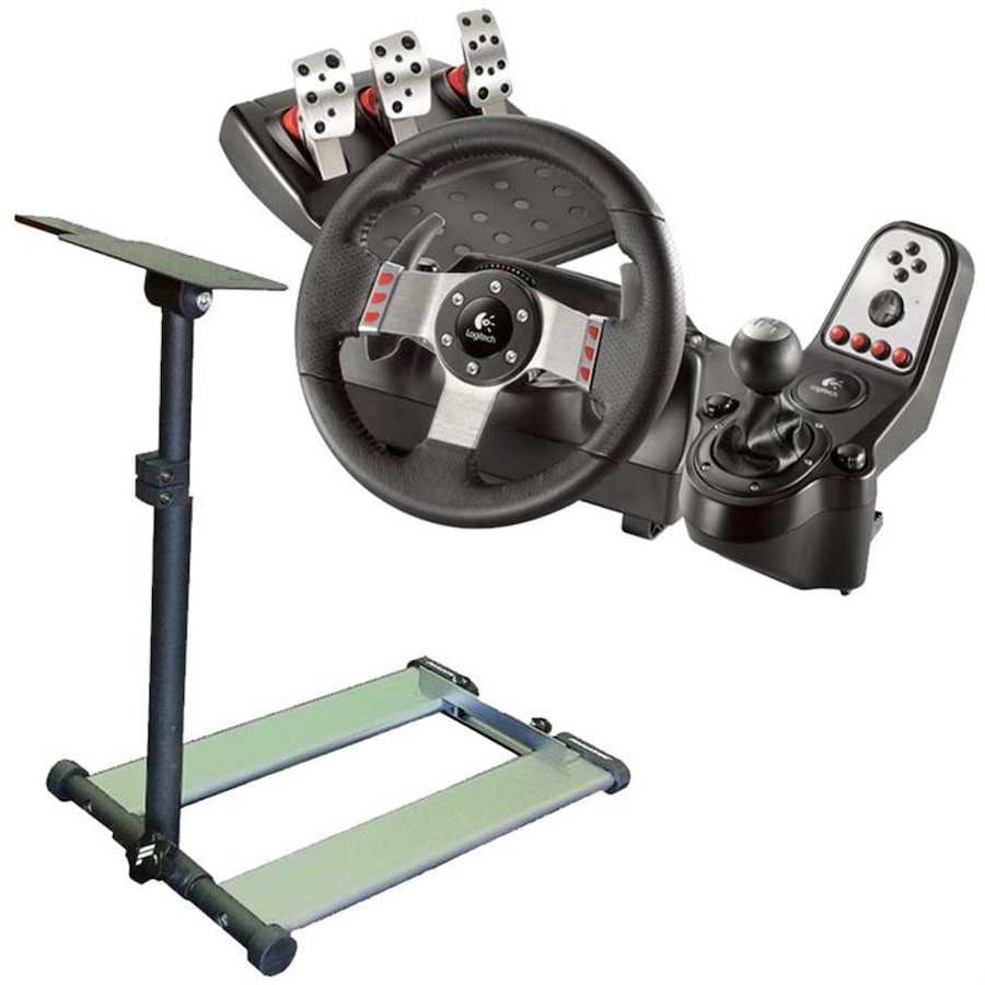 Logitech G27 Racing Wheel (PC/PS3) including Fanatec RennSport Wheel Stand