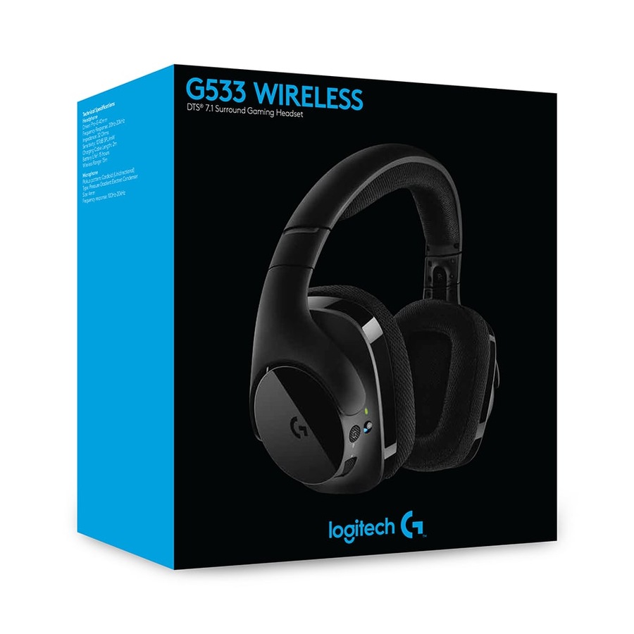 Logitech G533 Wireless DTS 7.1 Surround Sound Gaming Headset