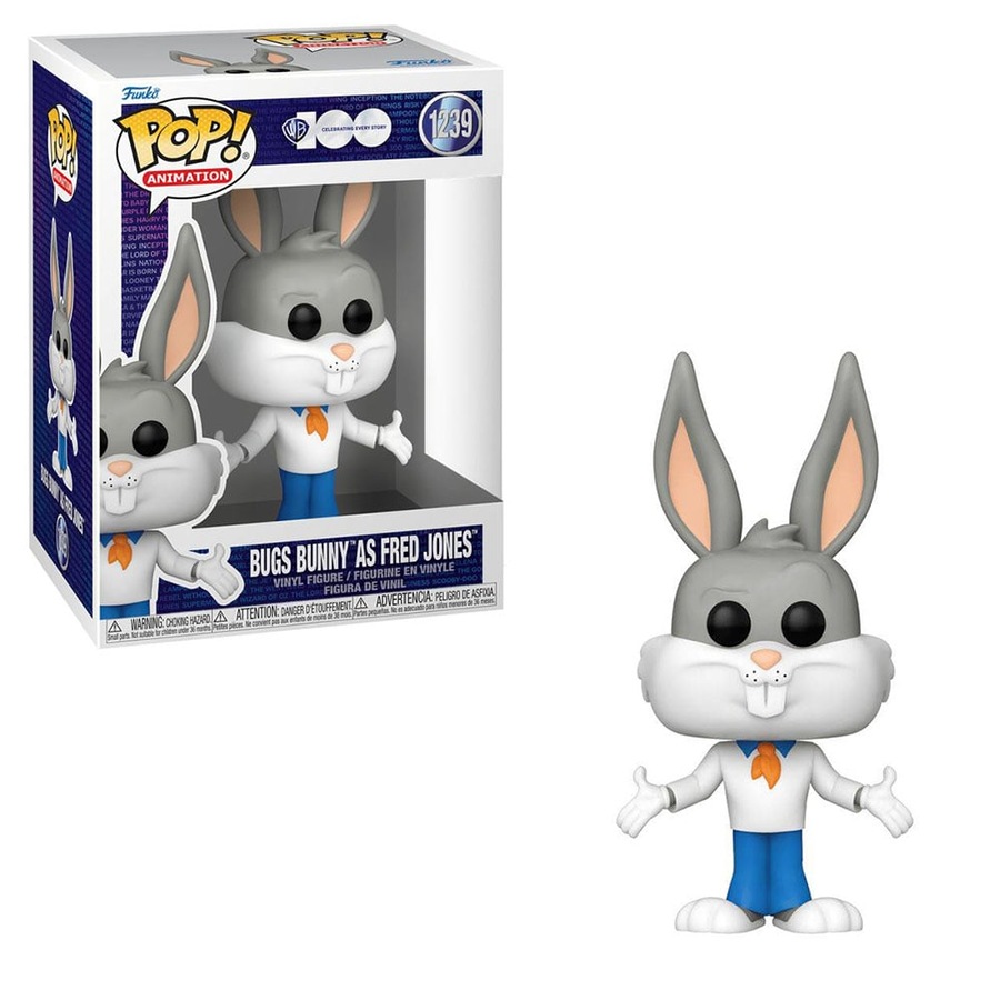 Looney Tunes Bugs Bunny as Fred Warner Brothers 100th Anniversary Funko POP! Vinyl