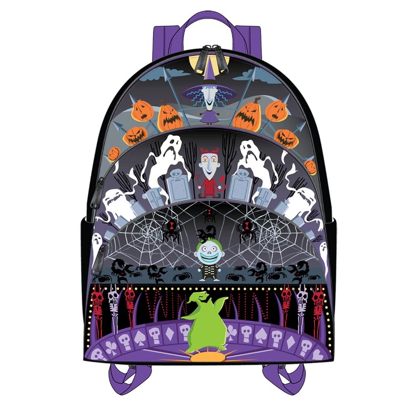 Loungefly Oogie Boogie Mini Backpack Dice Coin Bag & Pin Neon NYCC Exclusive LE