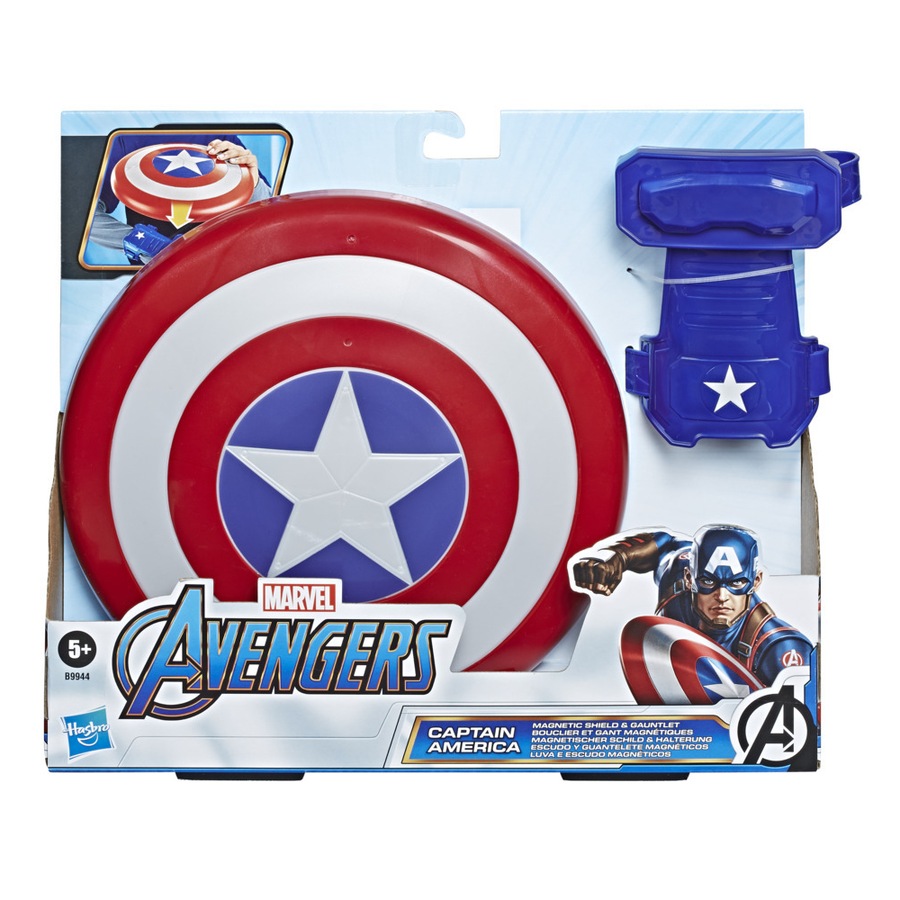 Marvel Avengers Captain America Magnetic Shield and Gauntlet