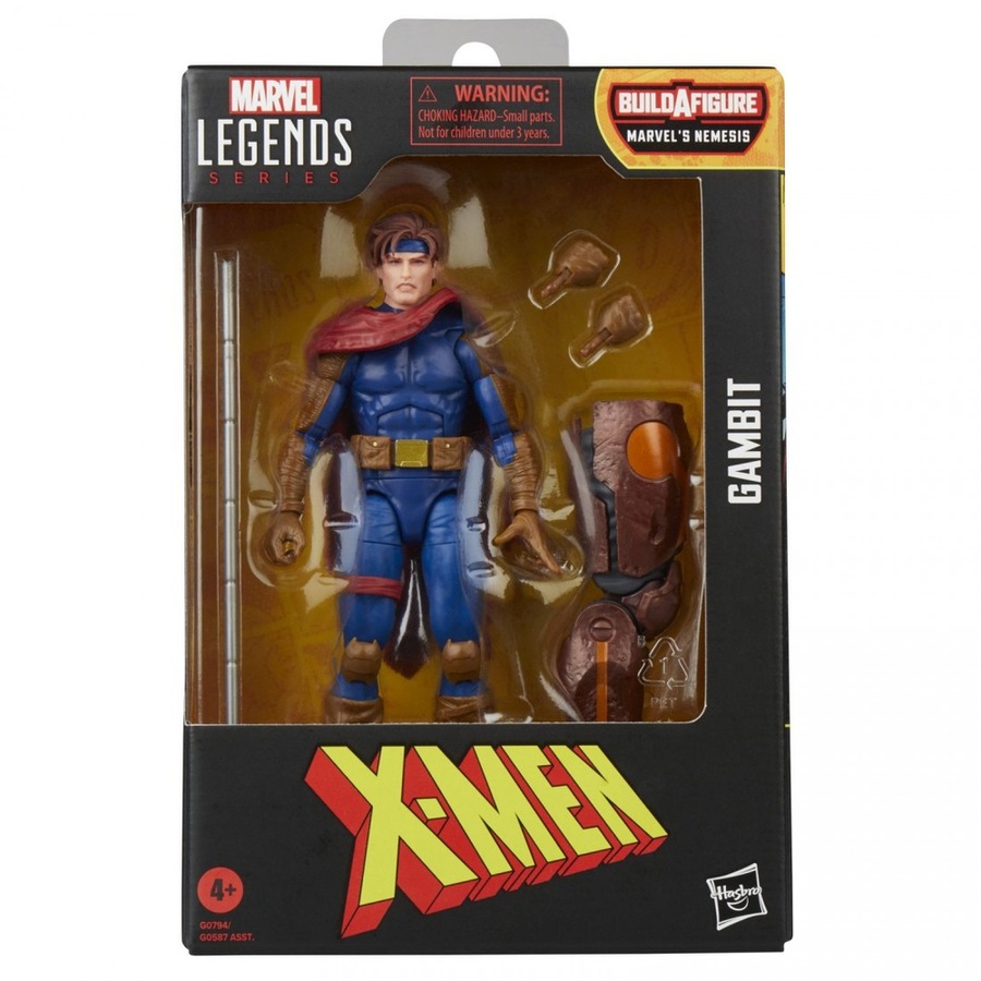 Marvel Legends Series X-Men Gambit Build-A-Fig Action Figure