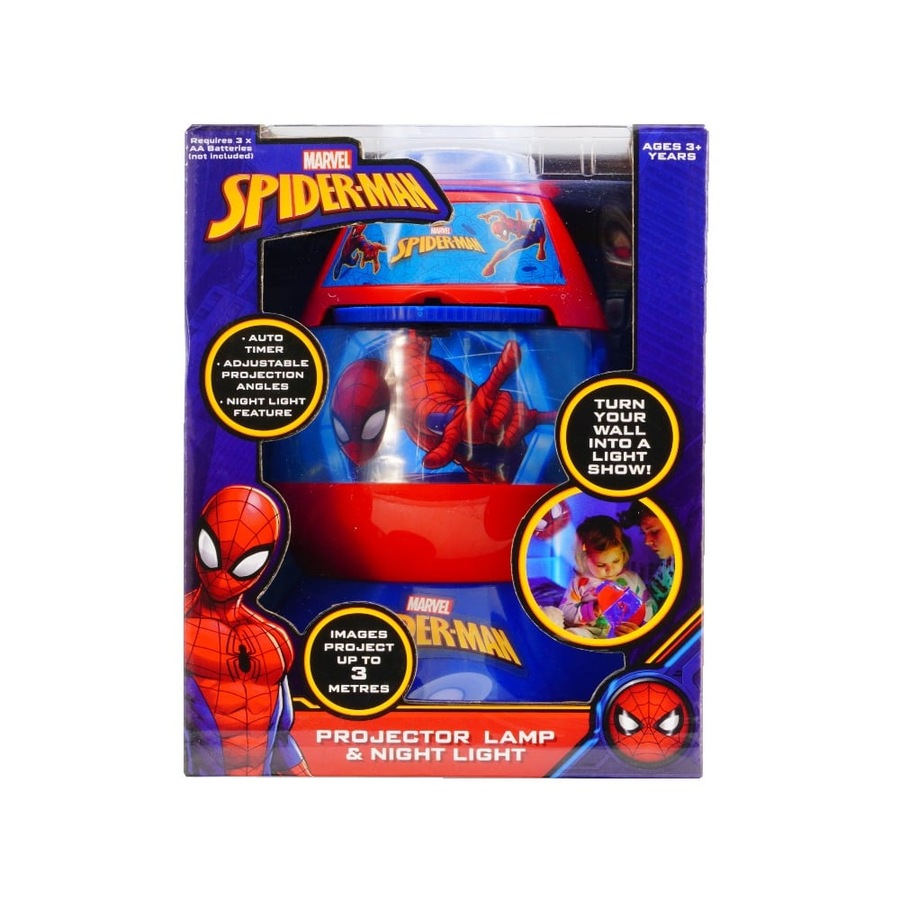 Buy Marvel Spider-Man Projector Lamp and Night Light - Everyday Rewards ...