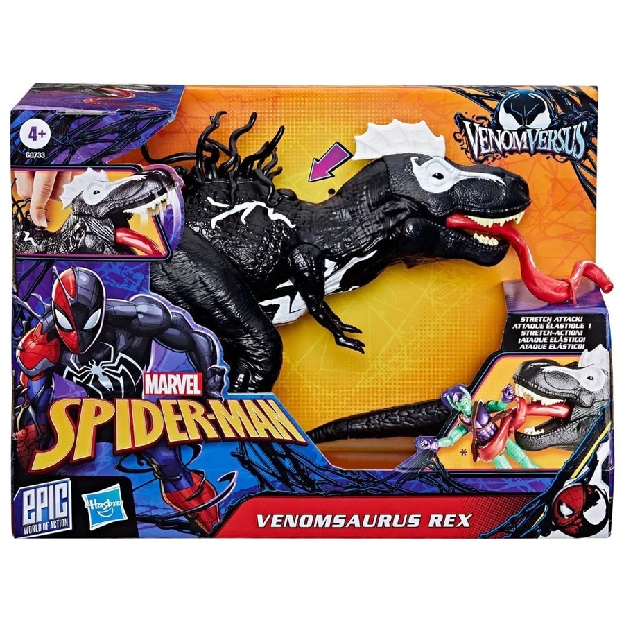 Buy Marvel Spider-Man VenomVersus Epic World of Action Venomsaurus Rex ...