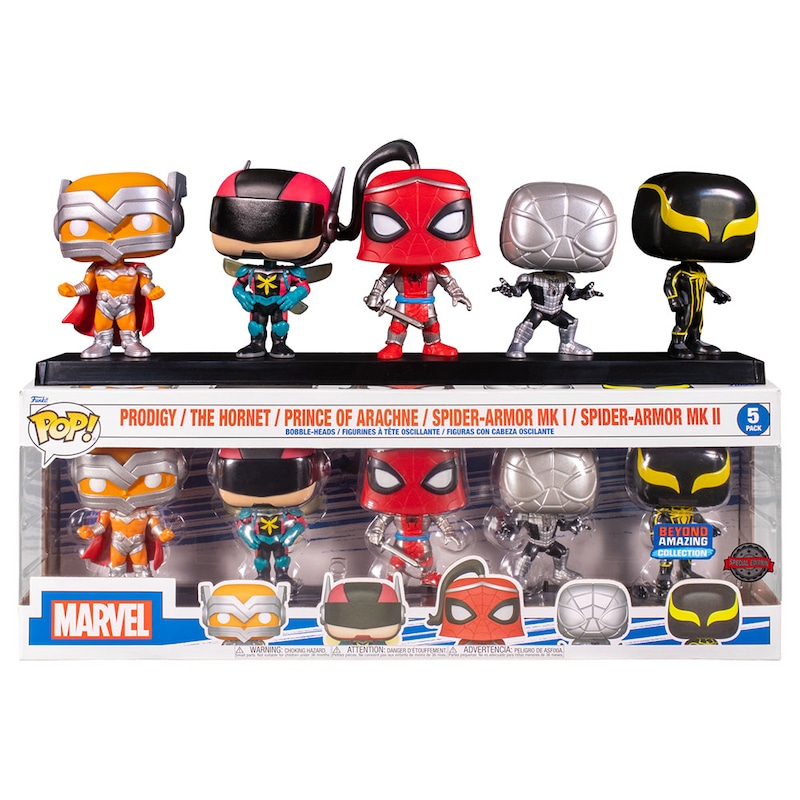 Funko Pop! Marvel 5er-Pack – Spider-Man: Prodigy & Freunde – Exklusive Vinyl-Figuren Für Sammler Und Marvel-Fans Funko Pop! Marvel 5er-Pack – Spider-Man: Prodigy & Freunde – Exklusive Vinyl-Figuren Für Sammler Und Marvel-Fans