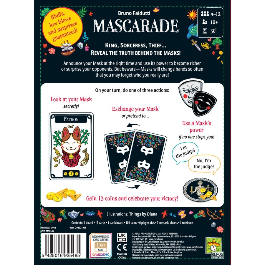 Mascarade 2nd Edition Board Game