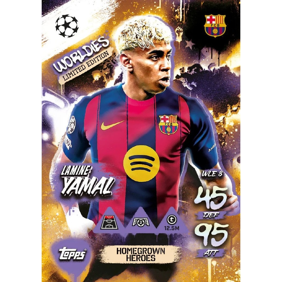 Match Attax UEFA Club Competitions 2025/2026 Edition Worldies Mini Tin 3 (Homegrown Heroes)