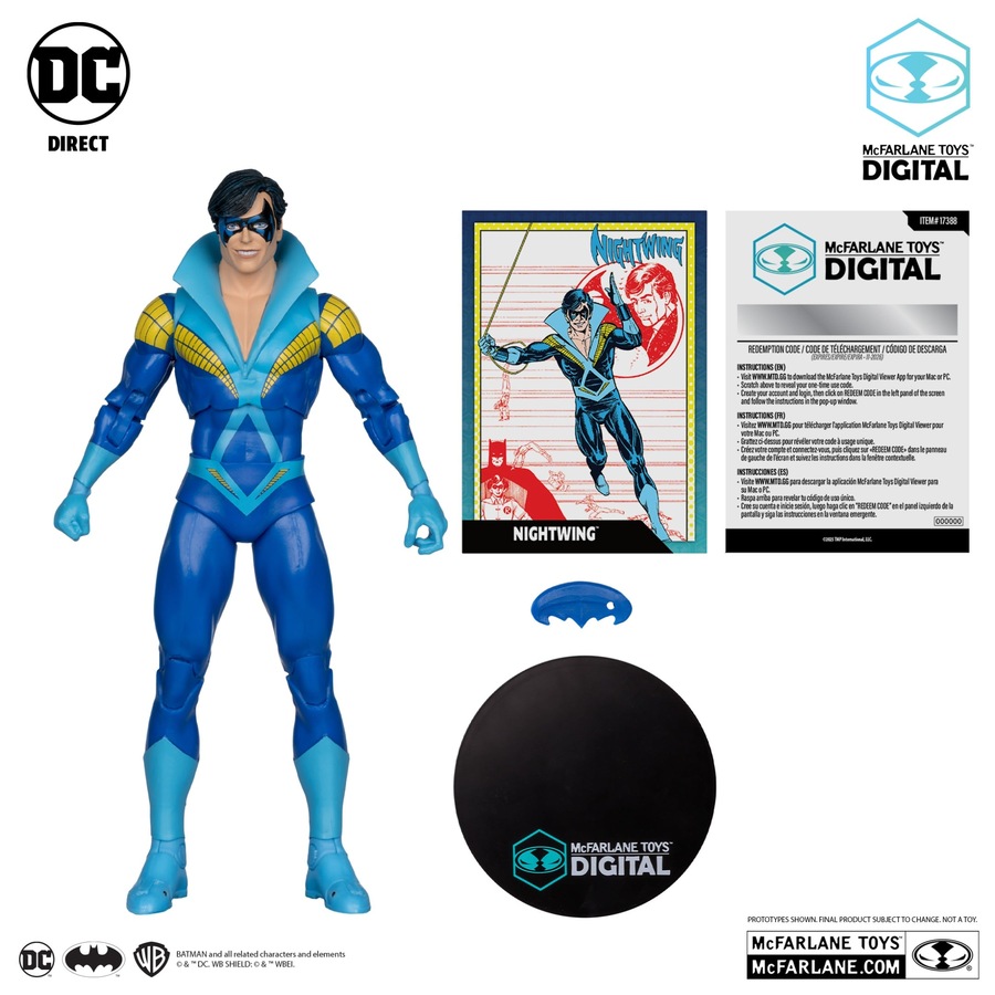 McFarlane Digital DC Direct Nightwing Silver Age 7 inch Figure