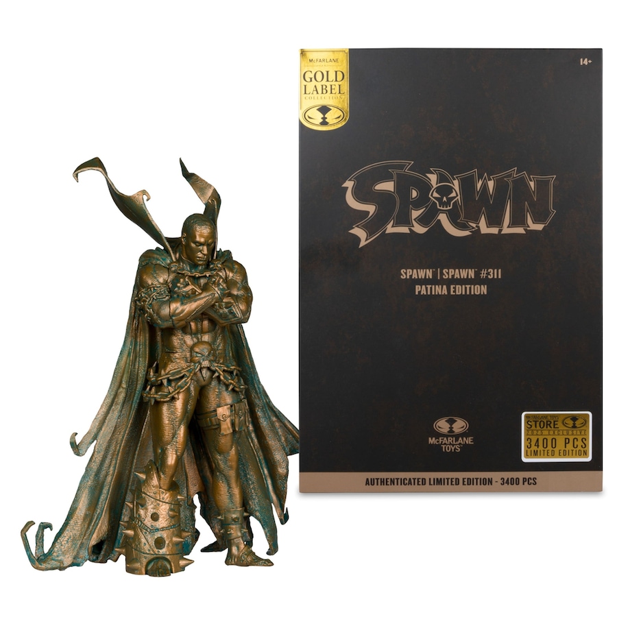 Mcfarlane Gold Label Spawn #311 Spawn Patina Edition 7 inch Figure