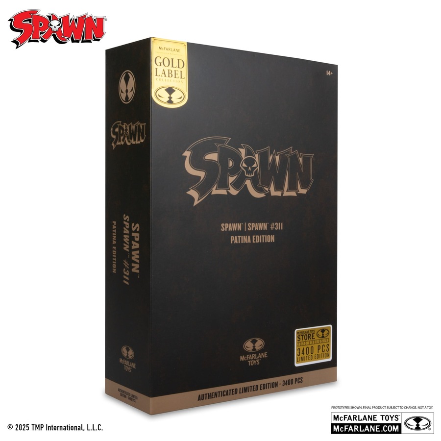 Mcfarlane Gold Label Spawn #311 Spawn Patina Edition 7 inch Figure