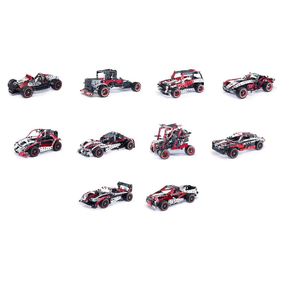 Meccano 25-in-1 Motorized Supercar STEM Model Building Kit