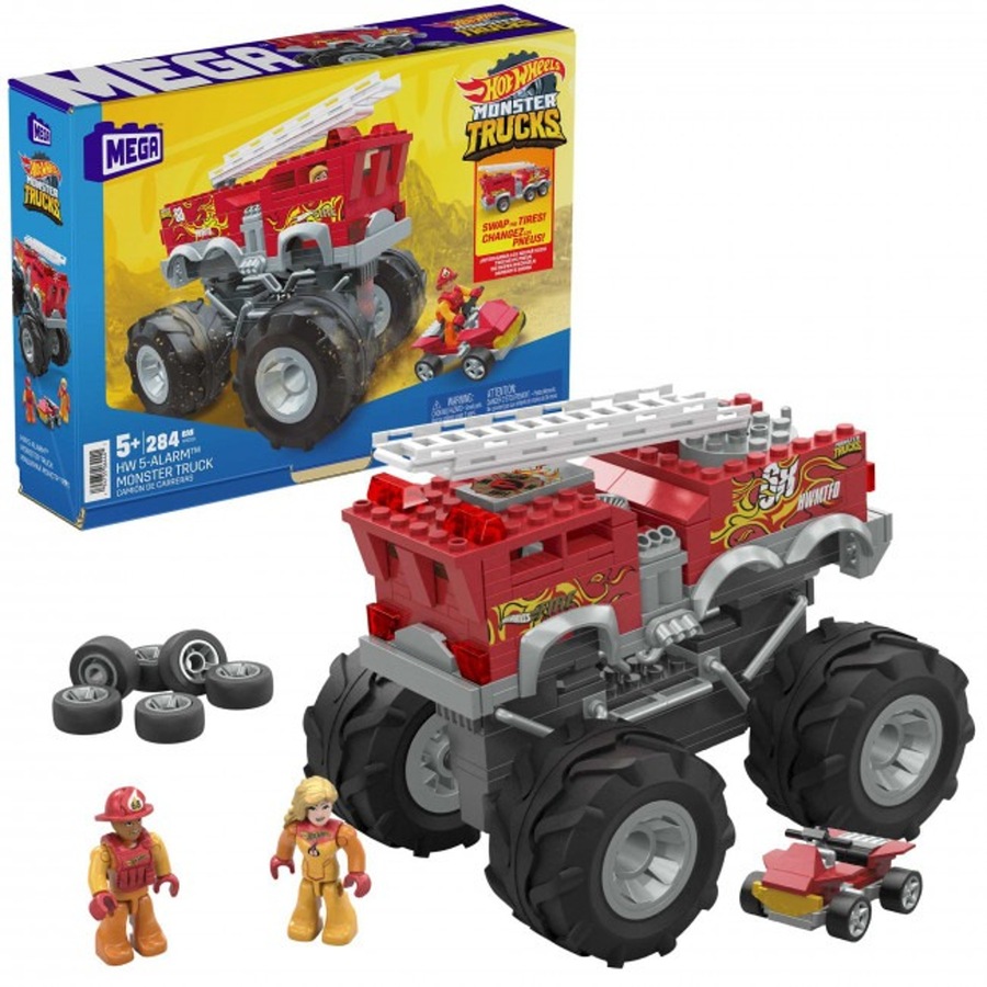 MEGA Hot Wheels Monster Trucks 5-Alarm Fire Truck