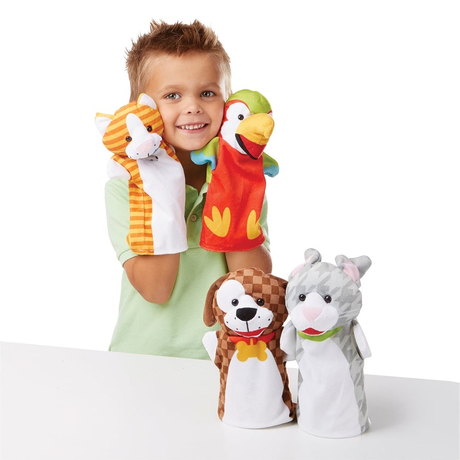 Melissa and Doug Playful Pets Hand Puppets