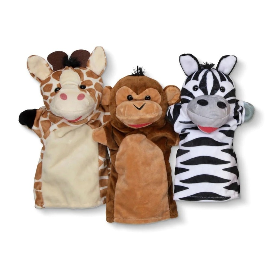Melissa and Doug Safari Buddies Hand Puppets Set of 6