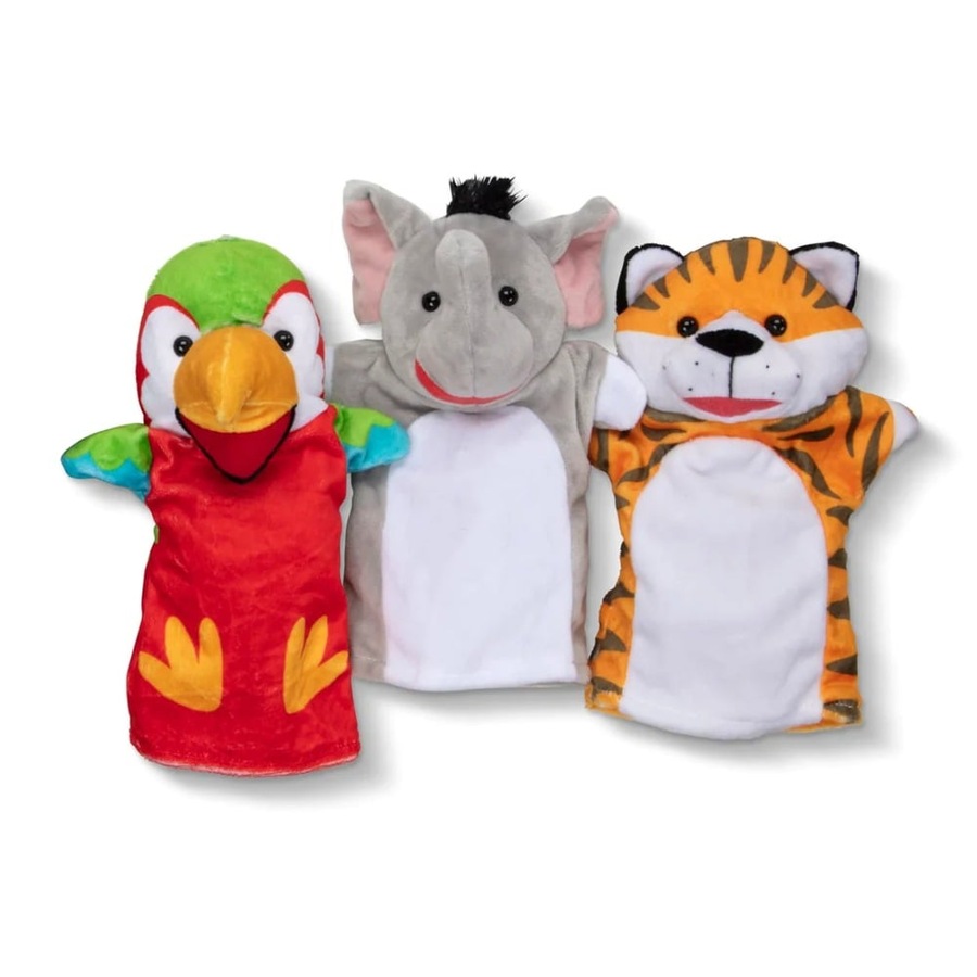 Melissa and Doug Safari Buddies Hand Puppets Set of 6