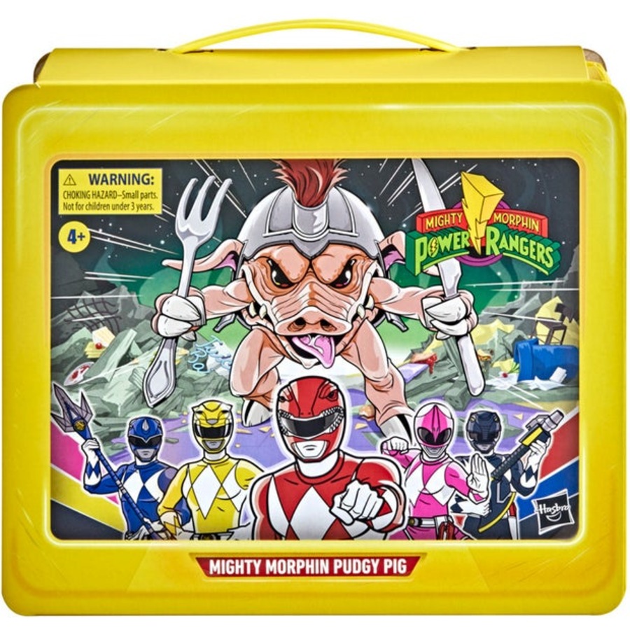 Mighty Morphin Power Rangers Lightning Collection Pudgy Pig Figure With Special Edition Lunchbox