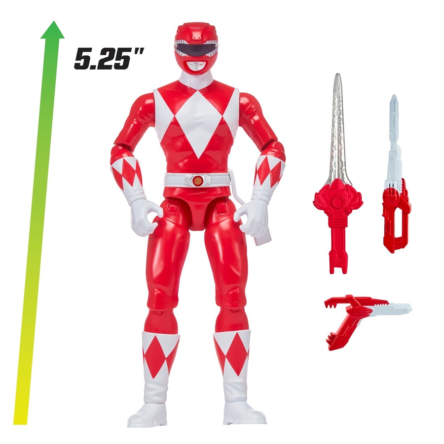 Mighty Morphin Power Rangers Re-Ignition 5.25 inch Basic Figure Collectors 6 Pack Action Figure Set