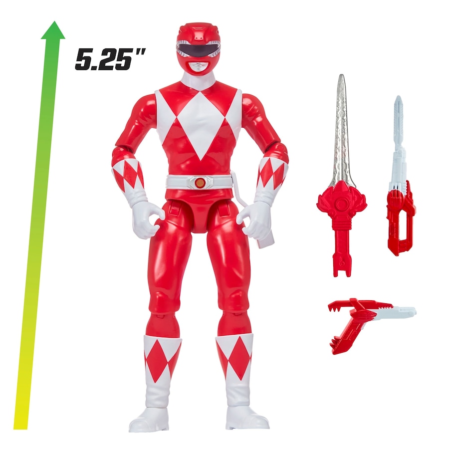 Mighty Morphin Power Rangers Re-Ignition 5.25 inch Basic Figure Collectors 6 Pack Action Figure Set