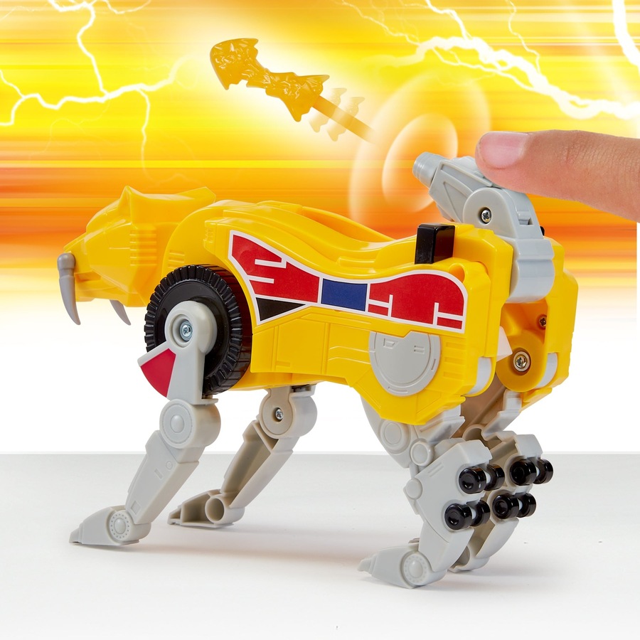 Mighty Morphin Power Rangers Re-Ignition Combinable Dinozord Sabertooth Tiger Toy