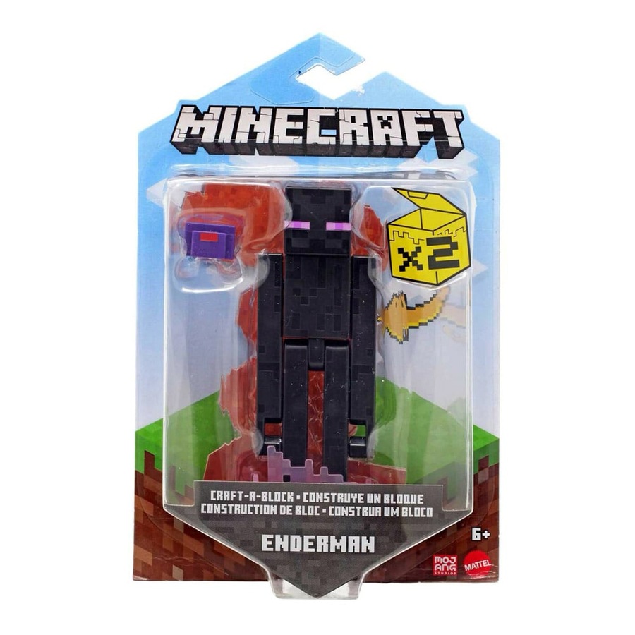 Buy Minecraft Craft-A-Block Enderman 3.25 inch Figure - Everyday ...