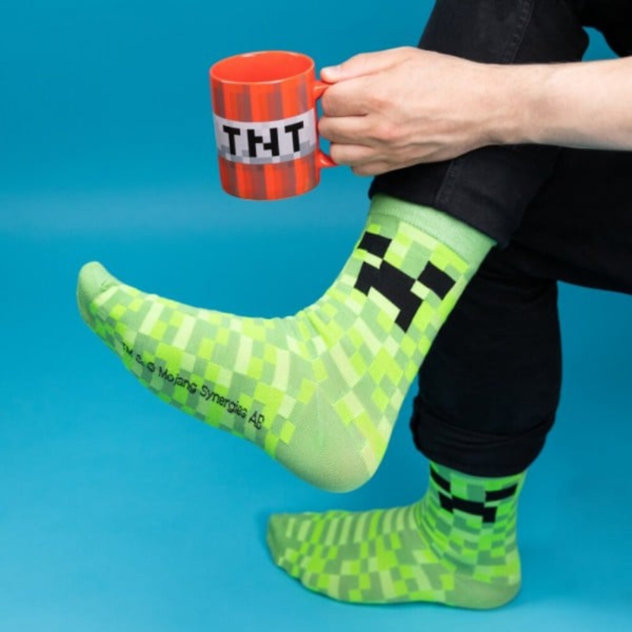 Minecraft Creeper Mug and Socks Set