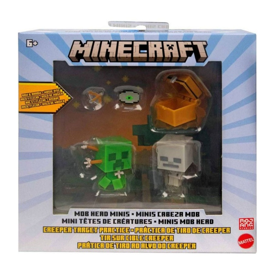 Minecraft Mob Head Minis Multi Pack Creeper Target Practice