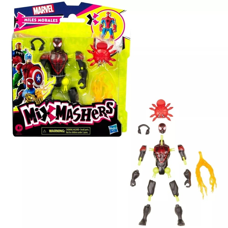 Mix Mashers Marvel Spider-Man Miles Morales Action Figure