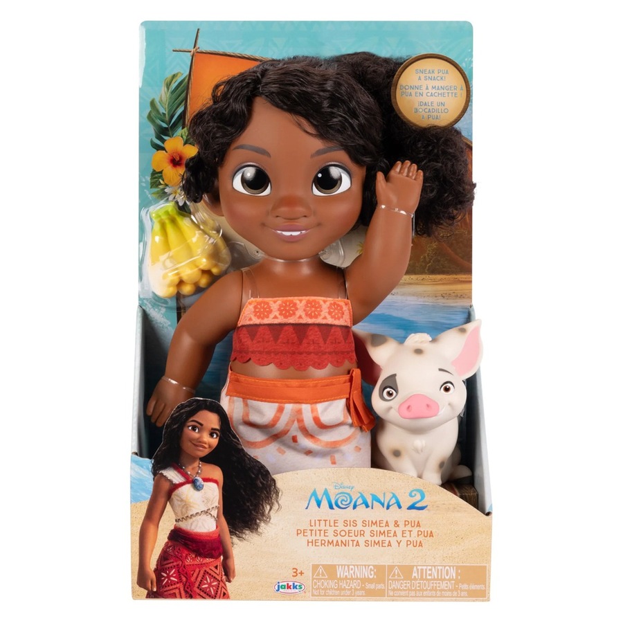 Moana 2 Little Sis Simea and Pua Petite 15cm Doll
