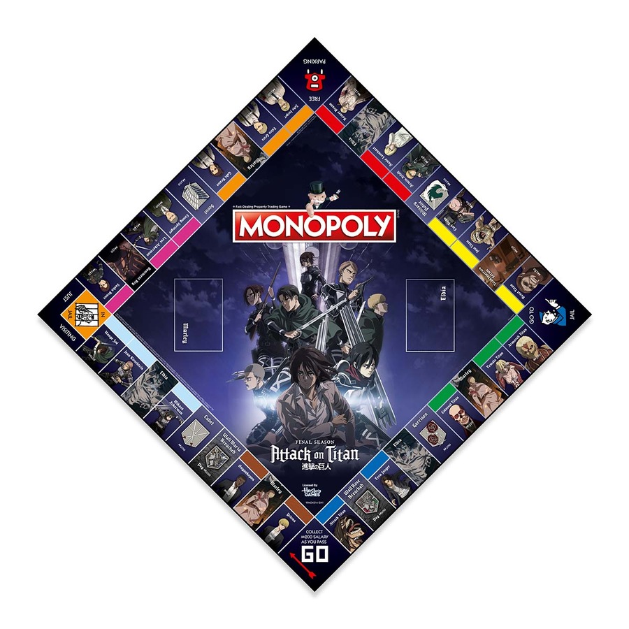 Monopoly Attack On Titan Final Season Edition Board Game