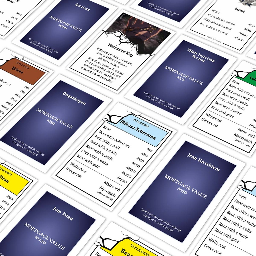 Monopoly Attack On Titan Final Season Edition Board Game