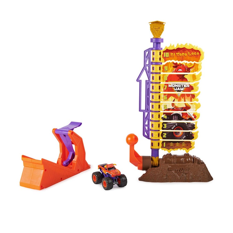 Monster Jam El Toro Loco Big Air Challenge Playset