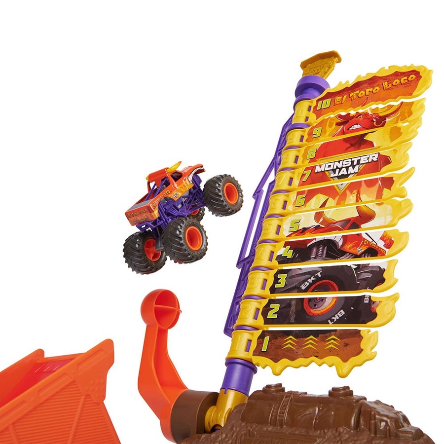 Monster Jam El Toro Loco Big Air Challenge Playset