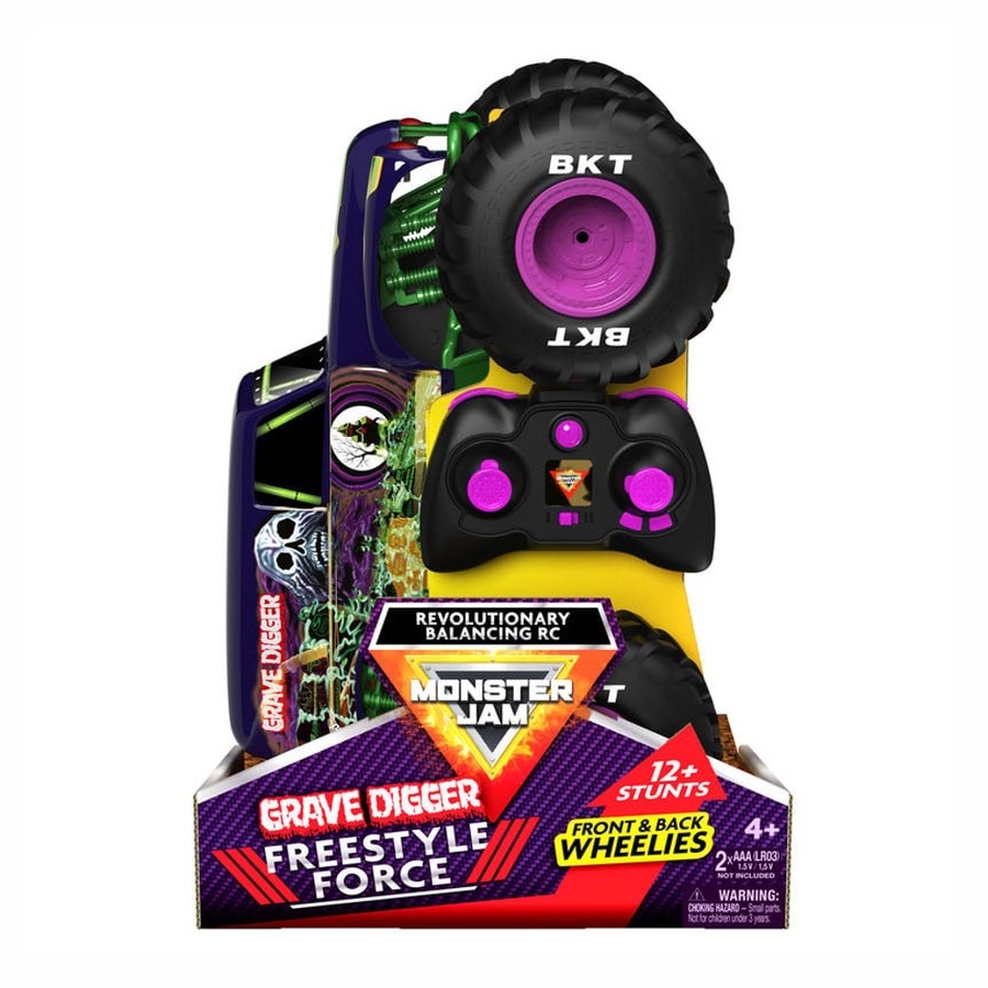 Monster Jam Grave Digger Freestyle Force Remote Control Truck