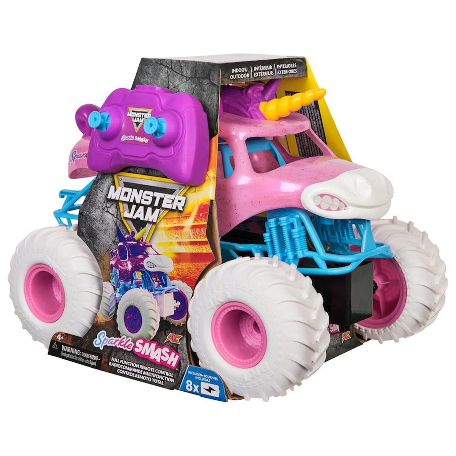 Monster Jam Sparkle Smash 1:15 Scale Remote Control Monster Truck