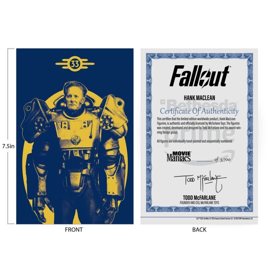 Movie Manics Fallout TV Season 2 Hank Platinum Edition 6 inch Posed Figure