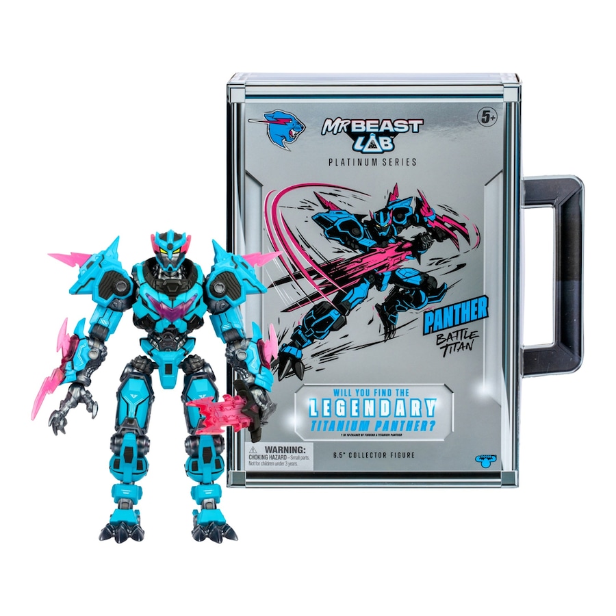 Mr Beast Lab Platinum Series S2 W1 Collector Pack Panther Battle Titan Figure