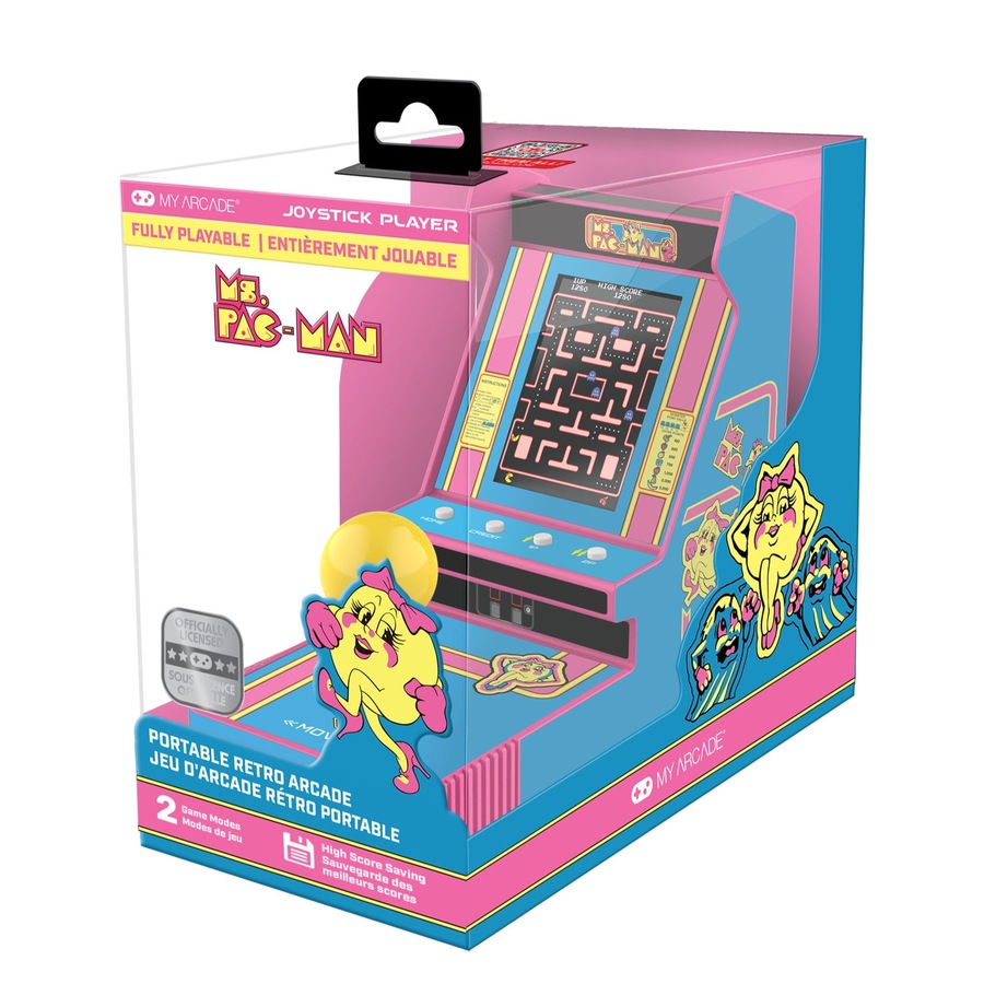 My Arcade Ms. Pac-Man Portable Retro Arcade Joystick Player