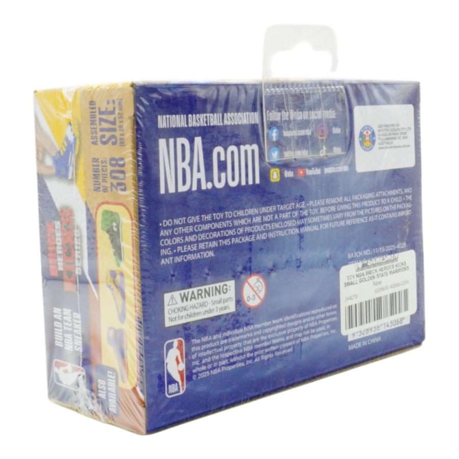NBA Brick Heroes Kicks Series Build An NBA Team Sneaker Golden State Warriors Building Set