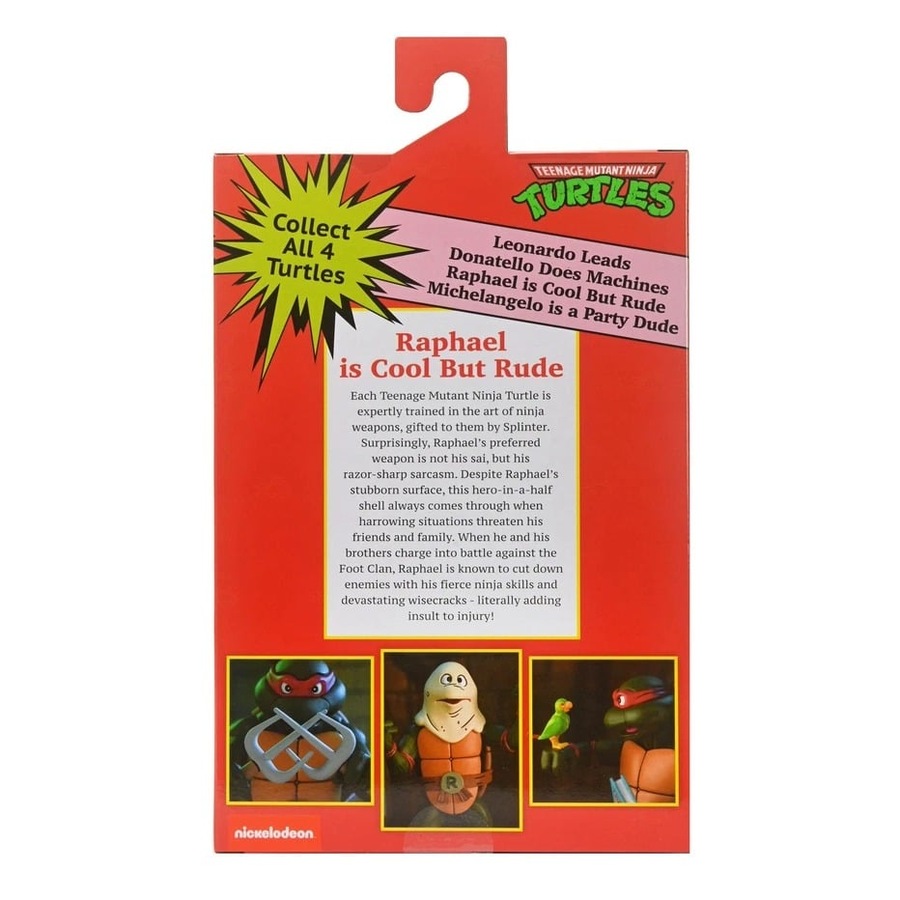 NECA Teenage Mutant Ninja Turtles VHS Ultimate Raphael 7 inch Action Figure