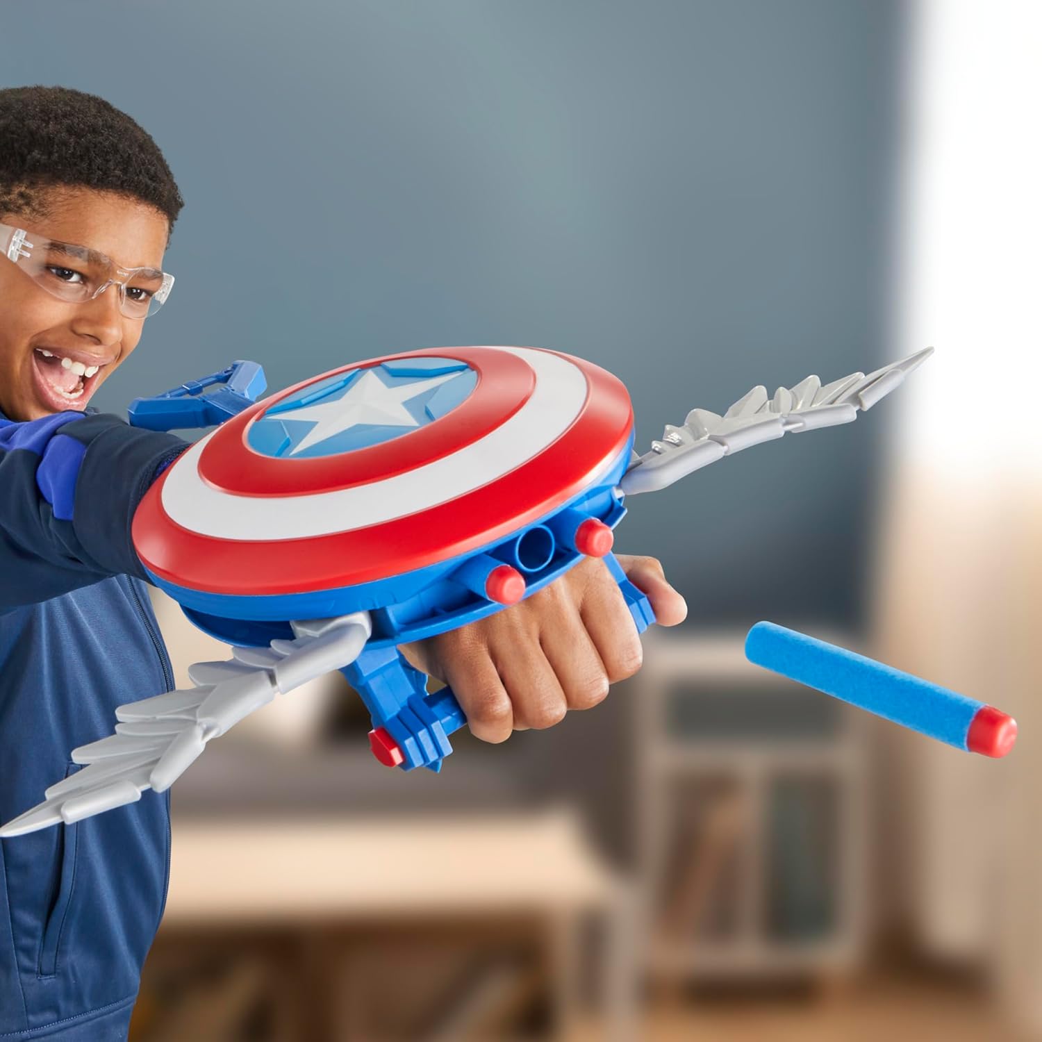NERF Marvel Captain America Brave New World Skyshot Blaster