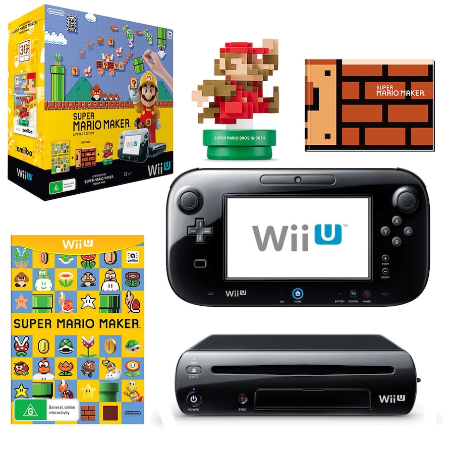 Nintendo 32GB Wii U Console Super Mario Maker Premium Pack