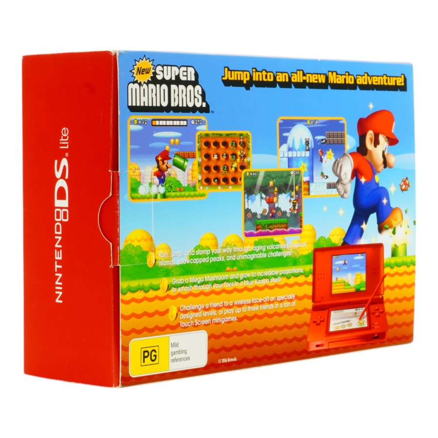 Nintendo DS Lite Limited Edition Mario Red Bundle Console