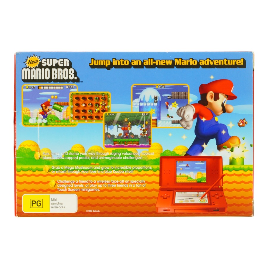 Nintendo DS Lite Limited Edition Mario Red Bundle Console