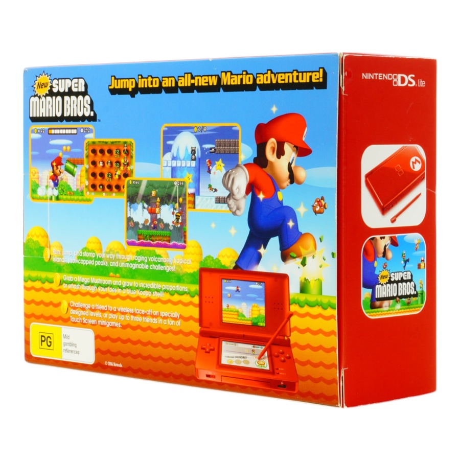 Nintendo DS Lite Limited Edition Mario Red Bundle Console