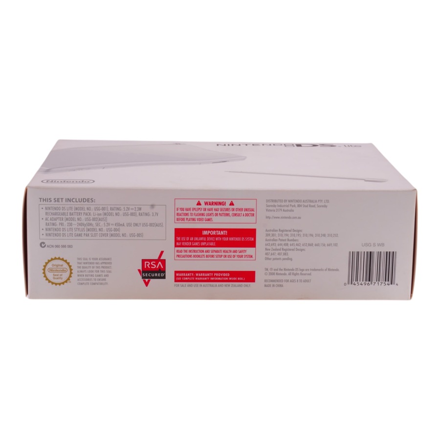 Nintendo DS Lite Polar White Console