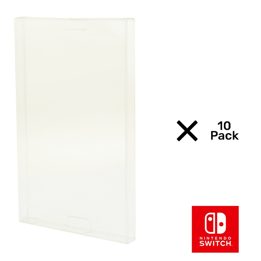 Nintendo Switch Game Case 0.5mm Thick Plastic UV Protector 10 Pack