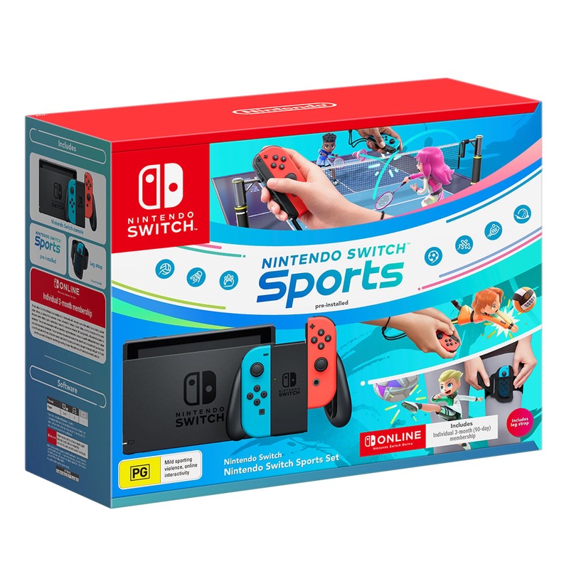 Buy Nintendo Switch Neon JoyCon Console with Nintendo Switch Sports