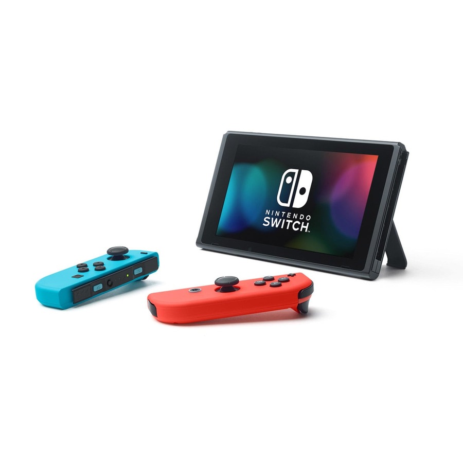 Nintendo Switch Neon Joy-Con Console with Super Mario Odyssey Bundle