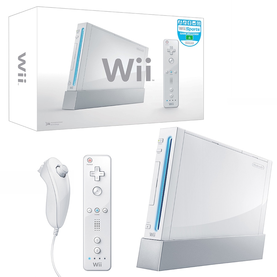 Nintendo Wii Console (White) + Wii Sports (Boxed)